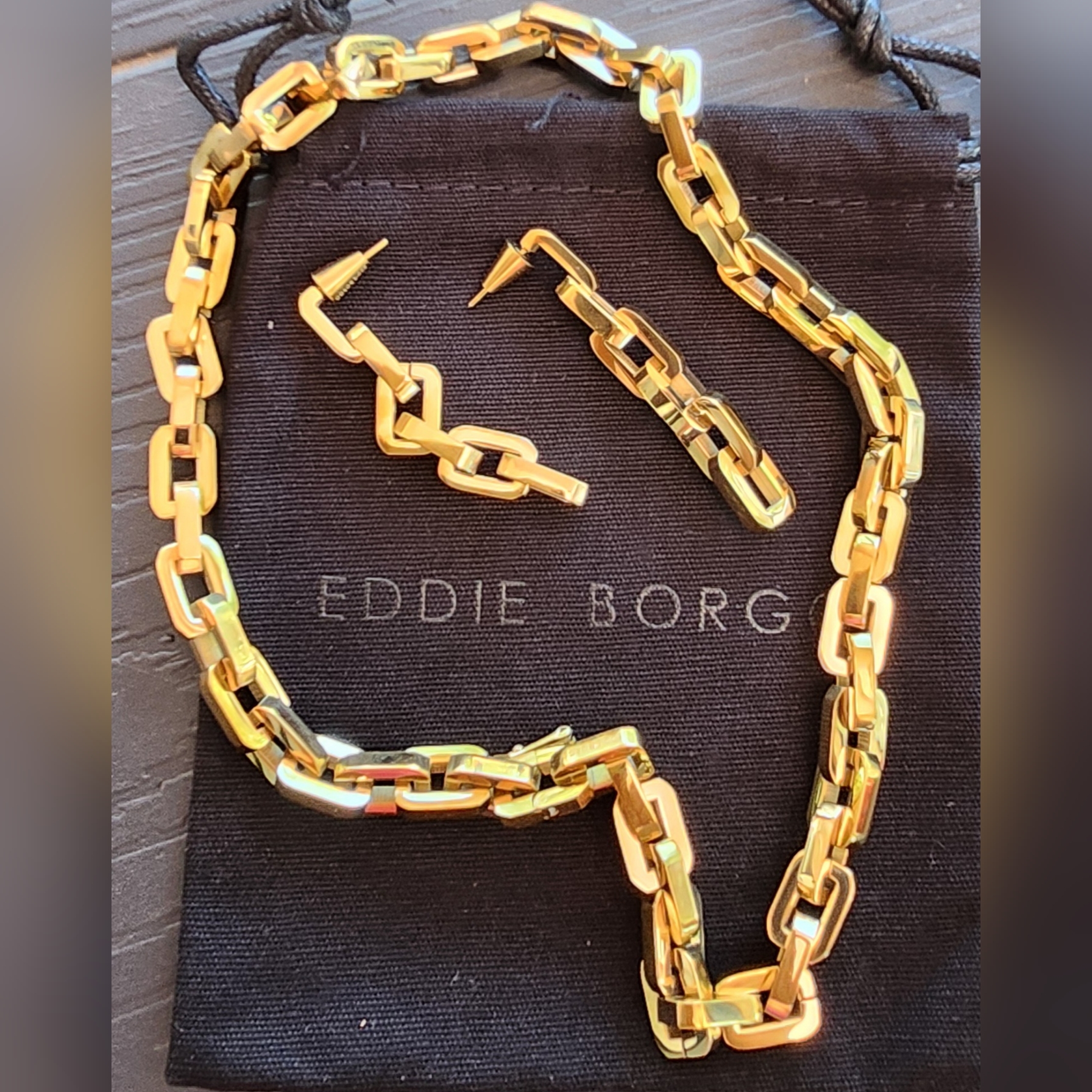Eddie Borgo Supra Chain Link Earrings Nwt Sale 77$